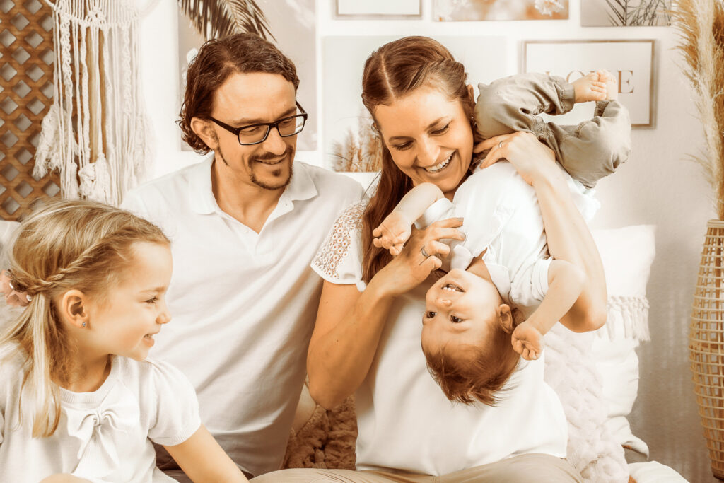 Familienfotos im Studio