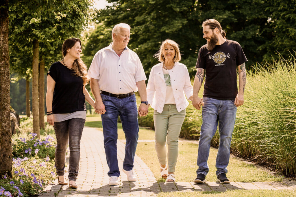 Familienfotos draußen