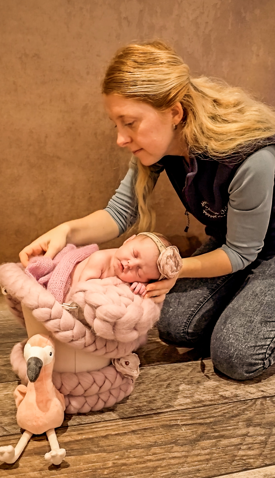 Newbornshooting im Studio