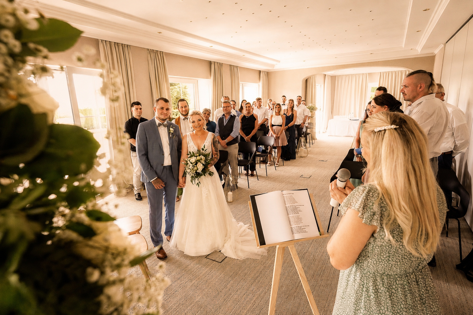 Brautpaar bei einer Hochzeit